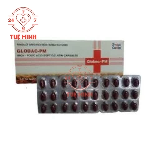 Globac-PM Zydus Cadila - Thuốc điều trị thiếu máu do thiếu sắt